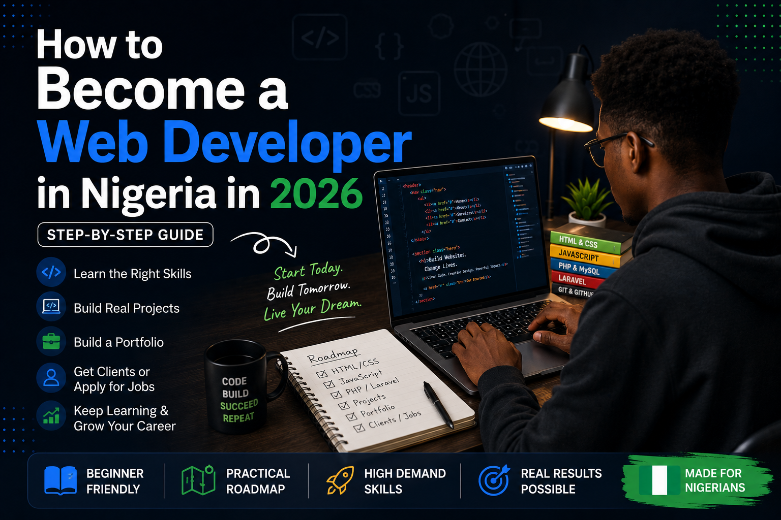 How to Become a Web Developer in Nigeria in 2026 (Step-by-Step Guide)